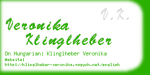 veronika klinglheber business card